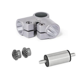  YLS L-angle gears, for single tube linear units Surface: 8 - Blasted, matt, blasted, matt<br />Type: C - Angle gear box + bevel gear wheel set + drive unit (stainless steel)