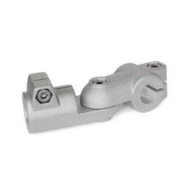  GSQ Gelenk-Klemmverbinder, Aluminium Typ: S - Verstellung stufenlos<br />Oberfläche: 8 - gestrahlt, matt, gestrahlt, matt