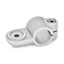  LSQ Laschen-Klemmverbinder, Aluminium Typ: AV - mit Außenverzahnung<br />Oberfläche: 8 - gestrahlt, matt, gestrahlt, matt