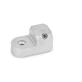  LGT T-Laschen-Klemmhalter, Aluminium Oberfläche: G - Aluminium gleitgeschliffen, matt<br />Typ: A - mit Bohrung