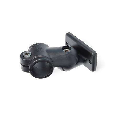 GSFQ.P Joint clamps, plastic Surface: 2 - Polyamide (PA), glass fiber reinforced, Black matt, temperature resistant up to 100 °C, RAL 9005
x<sub>1</sub>: 40