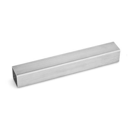  RS Construction tubes, aluminum, steel, stainless steel Surface: ED - Stainless steel
d<sub>1</sub> / s<sub>1</sub>: V - Square