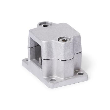  FM.E Flanged linear unit connectors, multi-piece, aluminum d<sub>1</sub> / s: V - Square
Surface: 8 - Blasted, matt, blasted, matt