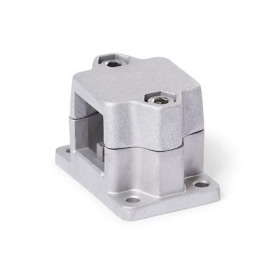  FM.E Flansch-Verfahrschlitten, mehrteilig, Aluminium Bildvarianten: V - Vierkant<br />Oberfläche: 8 - gestrahlt, matt, gestrahlt, matt
