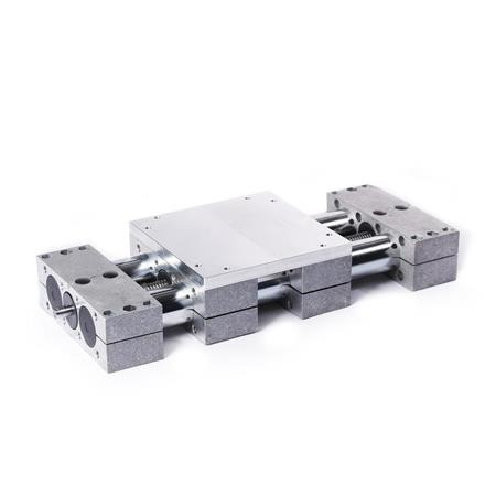  VDSD Double tube linear units with one double guide element, standard lengths 