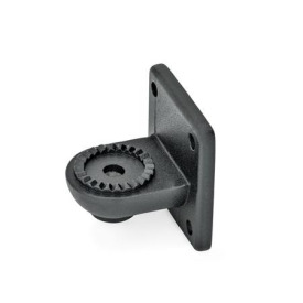  LSF Laschen-Klemmverbinder, Aluminium Typ: AV - mit Außenverzahnung<br />Oberfläche: 2 - strukturiert pulverbeschichtet, Schwarz, RAL 9005