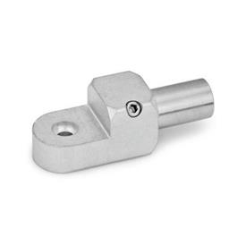  LGT T-Swivel clamp mountings, aluminum Surface: G - Aluminum tumbled, matt<br />Type: W - With stud (stainless steel, AISI 303)