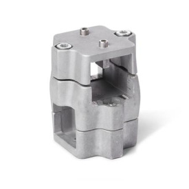  KM.E Kreuz-Verfahrschlitten für Einachssysteme, mehrteilig, Aluminium 