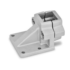  BML Base clamps, multi-piece, aluminum d<sub>1</sub> / s: V - Square<br />Surface: 8 - Blasted, matt, blasted, matt