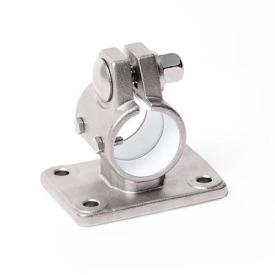  FE.E Flanged linear unit connectors, with four fastening bores, stainless steel Type: A - Without seals