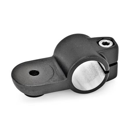  LSQ Laschen-Klemmverbinder, Aluminium Typ: OZ - ohne Zentrieransatz (glatt)
Oberfläche: 2 - strukturiert pulverbeschichtet, Schwarz, RAL 9005