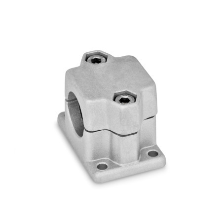  FM Flanged clamps, multi-piece, aluminum d<sub>1</sub> / s: B - Bore
Surface: 8 - Blasted, matt, blasted, matt