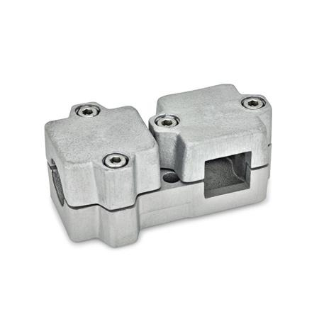  TM T-clamps, multi-piece, aluminum 