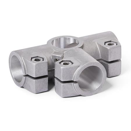  WS Winkel-Klemmverbinder, Aluminium Oberfläche: 8 - gestrahlt, matt, gestrahlt, matt