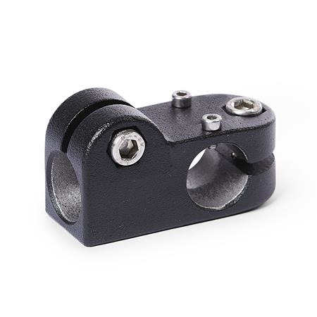  TK.E T-Verfahrschlitten, Aluminium Bildzuordnung: B - Bohrung
Oberfläche: 2 - strukturiert pulverbeschichtet, Schwarz, RAL 9005