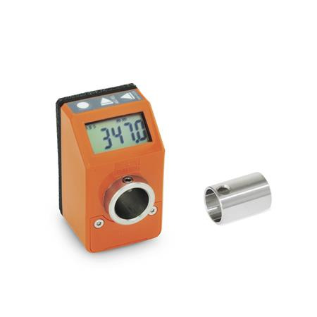  VZPE Positionsanzeiger, elektronisch mit Reduzierbuchse Oberfläche: OR - orange, RAL 2004