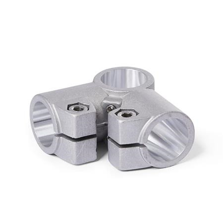  ES Angle clamps, aluminum Surface: 8 - Blasted, matt, blasted, matt