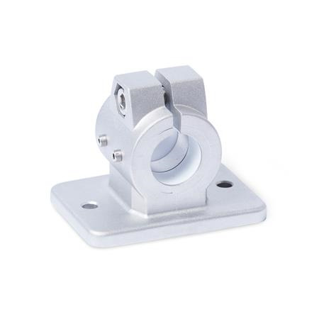  FSZ.E Flanged linear unit connectors, with two fastening bores, aluminum d1: G - with slide insert
Surface: 8 - Blasted, matt, blasted, matt