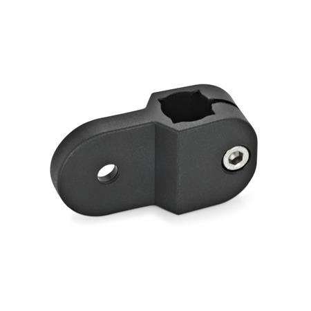  SP Fastening lugs for sensors and reflectors, plastic Type: C - With Bore for Countersunk Screw M6