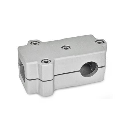  TMD T-clamps, multi-piece, aluminum d<sub>1</sub> / s<sub>1</sub>: V - Square
d<sub>2</sub> / s<sub>2</sub>: B - Bore
Surface: 8 - Blasted, matt, blasted, matt