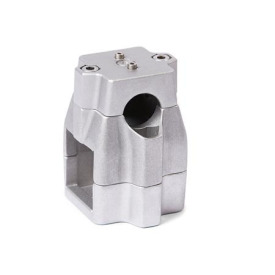 KMU.E Kreuz-Verfahrschlitten, mehrteilig, ungleiche Bohrungsmaße, Aluminium 