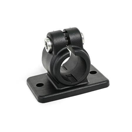 FSZ.P Flansch-Klemmverbinder, Kunststoff Oberfläche: 2 - Polyamid (PA), glasfaserverstärkt, Schwarz matt, temperaturbeständig bis 100 °C, RAL 9005