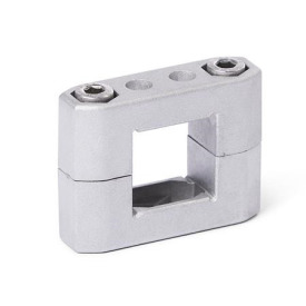  CM Schellen-Klemmverbinder, mehrteilig, Aluminium d<sub>1</sub> / s<sub>1</sub>: V - Vierkant<br />Oberfläche: 8 - gestrahlt, matt, gestrahlt, matt