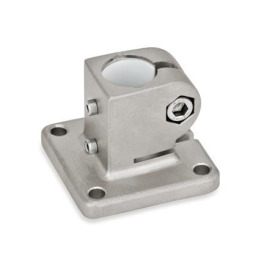  BK.E Base linear unit connectors, with four fastening bores, stainless steel 