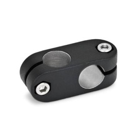  KK Kreuz-Klemmverbinder, Aluminium Oberfläche: 2 - strukturiert pulverbeschichtet, Schwarz, RAL 9005