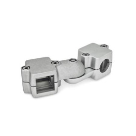  GMQ Gelenk-Klemmverbinder, mehrteilig, Aluminium Oberfläche: 8 - gestrahlt, matt, gestrahlt, matt