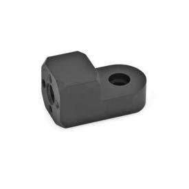  LGA Attachment swivel clamp mountings, aluminum Surface: S - Aluminum, black anodized