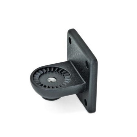  LSF Laschen-Klemmverbinder, Aluminium Typ: IV - mit Innenverzahnung<br />Oberfläche: 2 - strukturiert pulverbeschichtet, Schwarz, RAL 9005