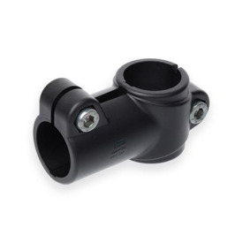  TS.P T-clamps, plastic Surface: 2 - Polyamide (PA), glass fiber reinforced, Black matt, temperature resistant up to 100 °C, RAL 9005