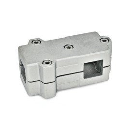  TMD T-Klemmverbinder, mehrteilig, Aluminium d<sub>1</sub> / s<sub>1</sub>: V - Vierkant<br />d<sub>2</sub> / s<sub>2</sub>: V - Vierkant<br />Oberfläche: 8 - gestrahlt, matt, gestrahlt, matt