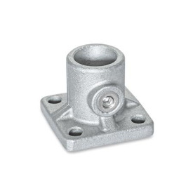  BKG Fuß-Klemmverbinder, mit Gewindestift, Aluminium Oberfläche: 8 - gestrahlt, matt, gestrahlt, matt