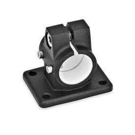 FS.E Flanged linear unit connectors, with four fastening bores, aluminum d1: G - with slide insert